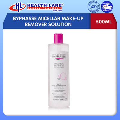 BYPHASSE MICELLAR MAKE-UP REMOVER SOLUTION (500ML)